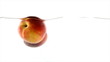 Splashing natural peaches
