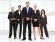 Confident business people