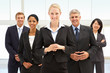 Confident business people