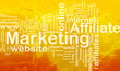 Affiliate marketing word cloud