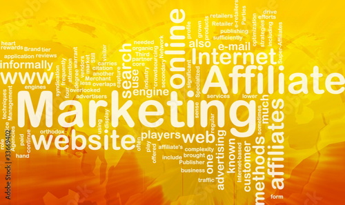 Illustration: Affiliate marketing word cloud Affiliate marketing word cloud