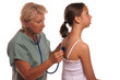 Photo: Une jeune fille chez le médecin Une jeune fille chez le médecin