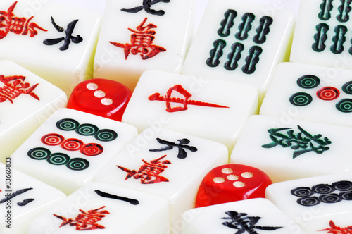 Photo: Chinese mahjong Chinese mahjong