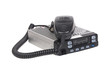 CB radio station and microphone