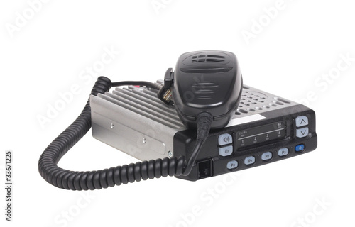 Photo: CB radio station and microphone CB radio station and microphone