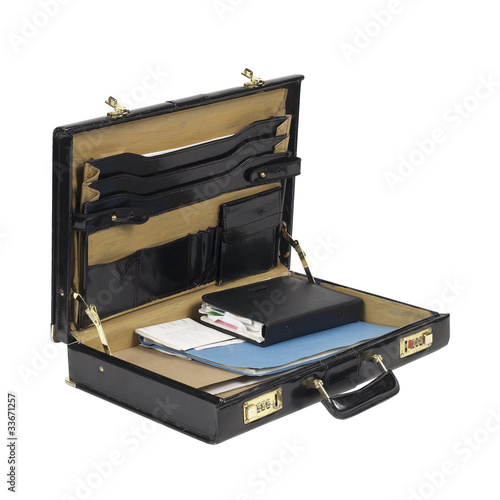 Photo: open case with documents open case with documents