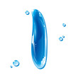 Vector: Water Liquid Letter - Capital I Water Liquid Letter - Capital I