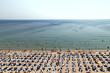 Hot day Albena beach bird's-eye view Bulgaria