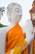 White buddha statue in Ayutthaya province White buddha statue in Ayutthaya province