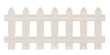 white picket fence isolated on white. white picket fence isolated on white.