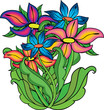 Vektor: bunch of flowers bunch of flowers