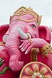 Pink ganesha statue at the temple Pink ganesha statue at the temple