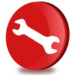 Wrench glossy icon
