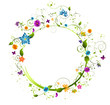 cercle fleuri