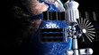 Satellite in Orbit Around The Earth