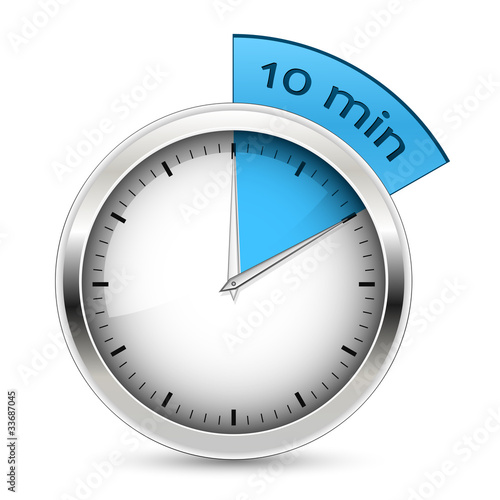 Vector: 10 minutes. Timer vector illustration. 10 minutes. Timer vector illustration.