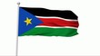 Fahne Südsudan NTSC