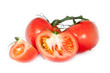 Tomaten freigestellt vor weißem Hintergrund