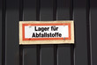 Lager für Abfallstoffe