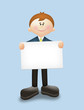 Man With Blank Card