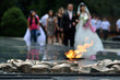 Eternal flame in memory of  Panfilov. Division's 28 guardsmen