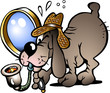 Hand-drawn Vector illustration of an Inspector Dog
