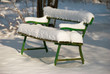 Bank im schnee Bank im schnee
