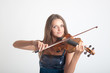girl playing a violin