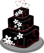 Vector: Square Layer Wedding Cake Square Layer Wedding Cake