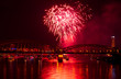Rotes Feuerwerk