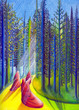 Luce nel Bosco della Speranza-Hope Wood Hand Drawing