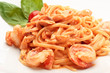 Close-up of linguine pasta