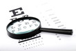 Eye Chart through a magnifier