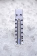 Thermometer at zero degrees Thermometer at zero degrees