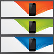 vector website headers, smart phone promotion banners vector website headers, smart phone promotion banners