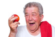 Sportlicher Senior sorgt für Vitamine