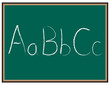 ABC letters on Chalkboard