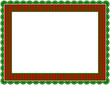 Vector: Christmas Gingham Frame Christmas Gingham Frame
