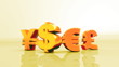 currency gold with alpha