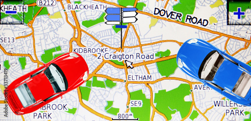 Photo: GPS screen GPS screen