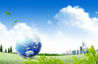 ecology concept. blue planet
