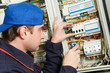 Electrician at work