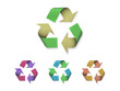 Symbole recyclage en couleurs