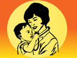Woman and child