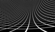 White grid on black