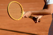 Wooden tennis racket