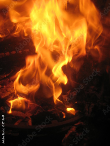Photo: Flamme de cheminée Flamme de cheminée