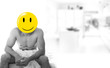 Photo: Yellow happy face shirtless male Yellow happy face shirtless male