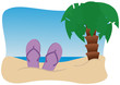 on beach on beach