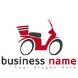 logo livraison, scooter